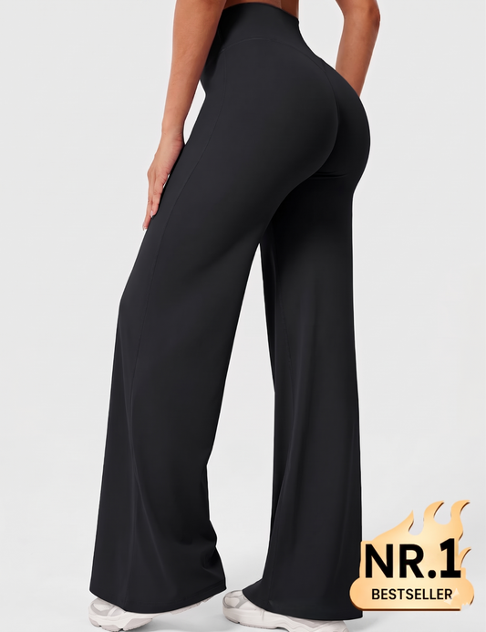 Flared Leggings mit Scrunch Back