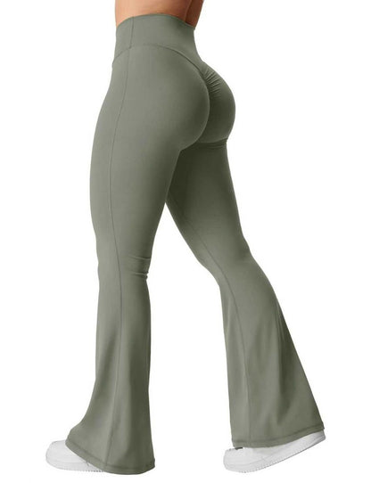 Flared Leggings mit Scrunch Back